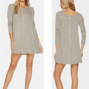 Billabong Urban Another Day Heather Gray Womens Mini Sweater Dress Size Medium